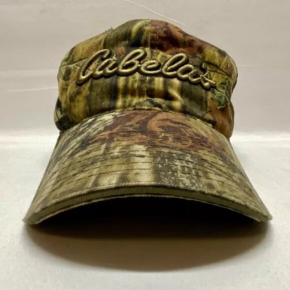Cabela's Vintage 6 Panel Brushed Twill Low Profile Adjustable Cap Camouflage GUC - Picture 7 of 13
